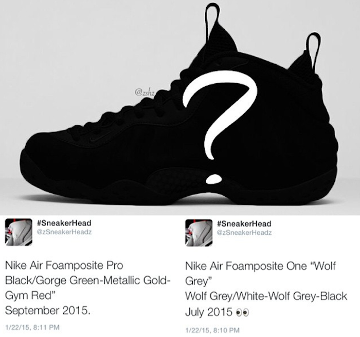 Nike Air Foamposite 2015 Releases