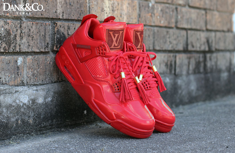 Louis Vuitton X Kanye West Laced Sneakers - Red