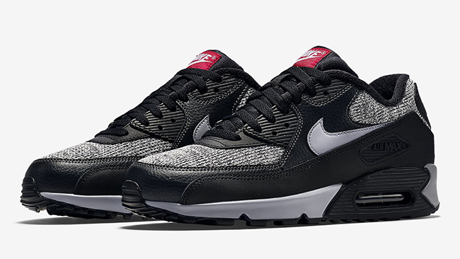 air max 90 essential black red