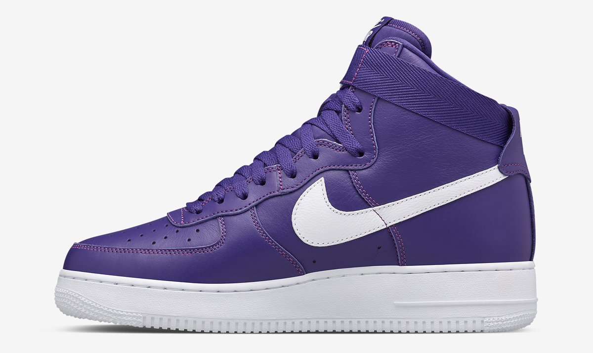 Nike Air Force 1 High Purple White Sneaker Bar Detroit