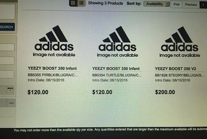 size official yeezy