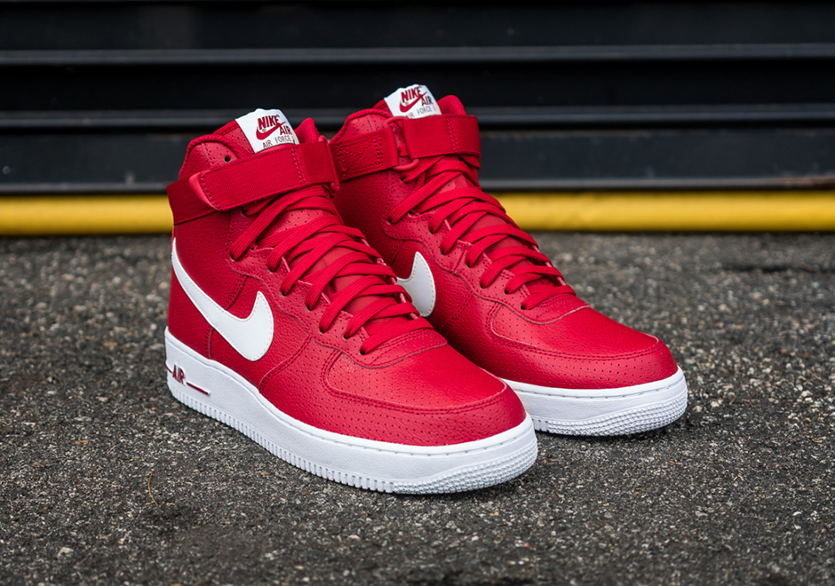 Nike Air Force 1 High Perf Gym Red Sneaker Bar Detroit