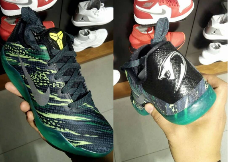 green snakeskin kobes