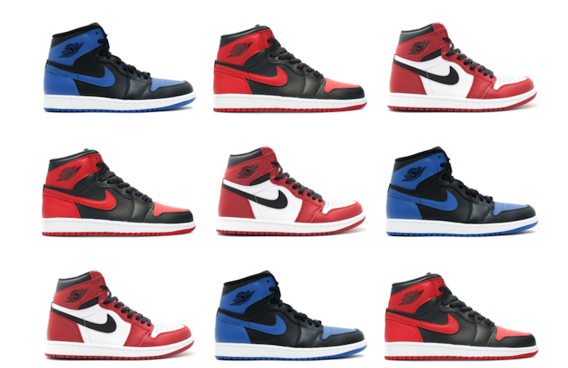 jordan 1 top three