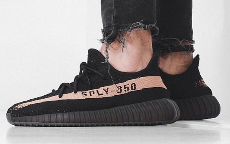 BY 1605 Adidas Yeezy Boost 350 v2 Real Boost Core Black Copper