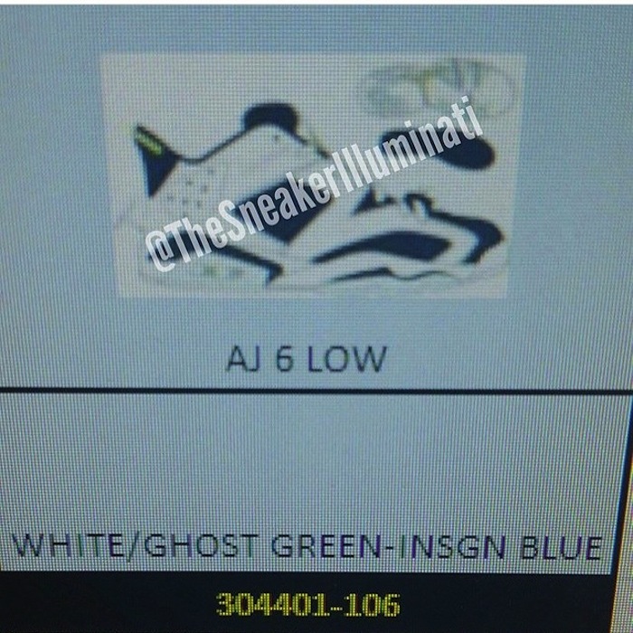 Air Jordan 6 Low Ghost Green 2015