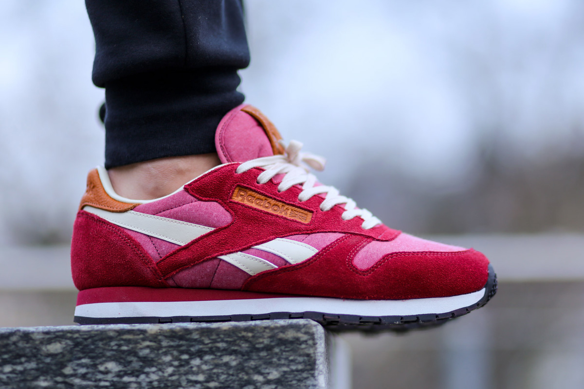 reebok classic leather suede power red