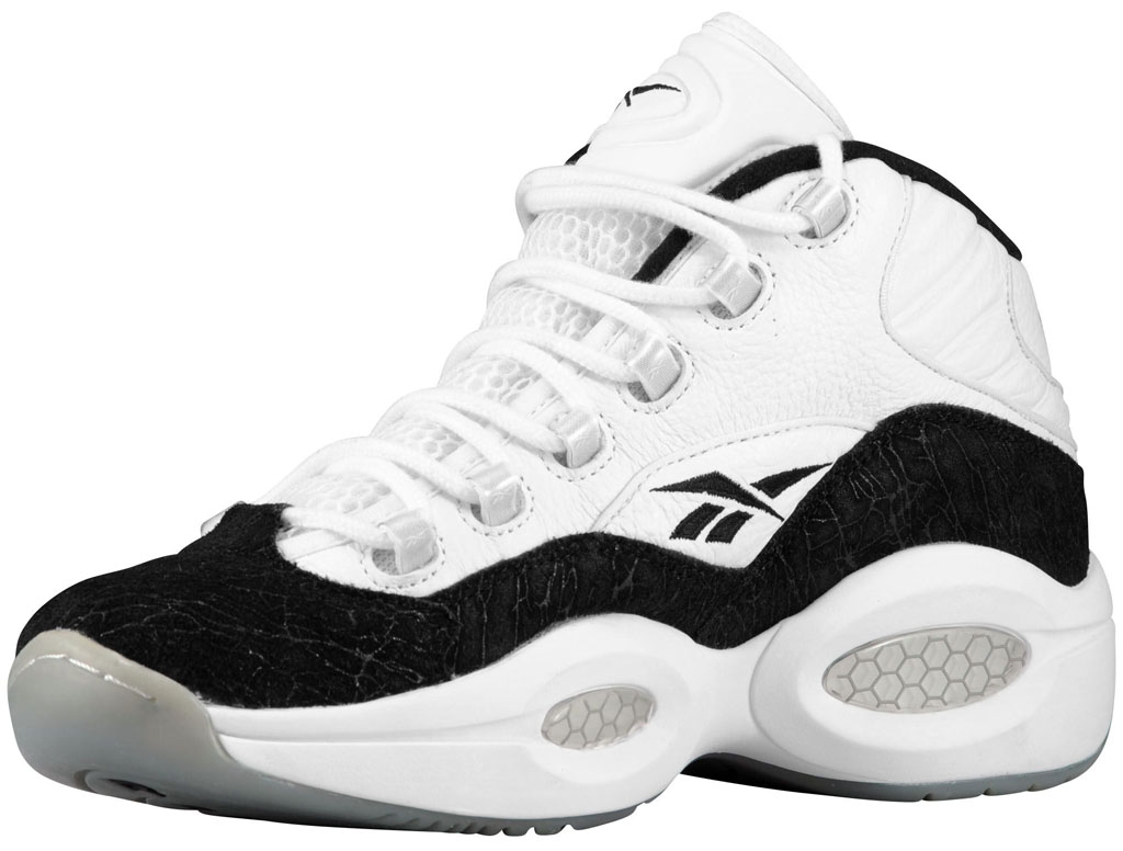 white and black reebok questions