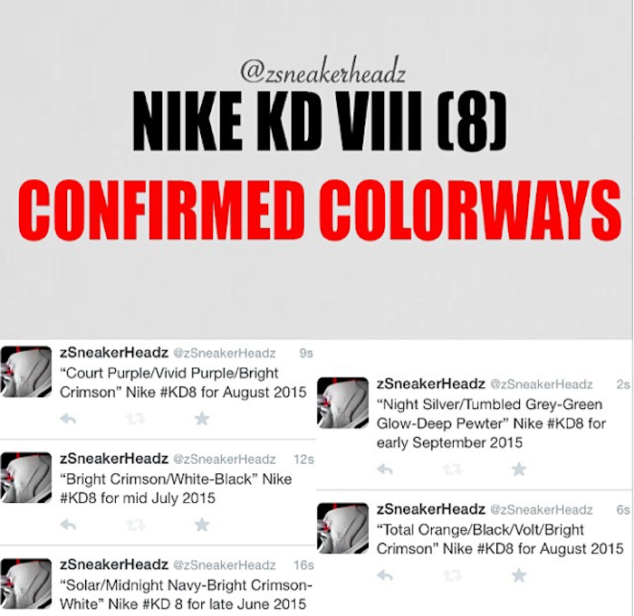 Nike KD 8 VIII Colorways