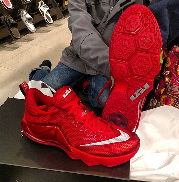 lebron 12 low red