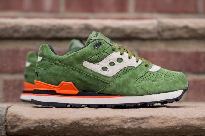 saucony orange grey