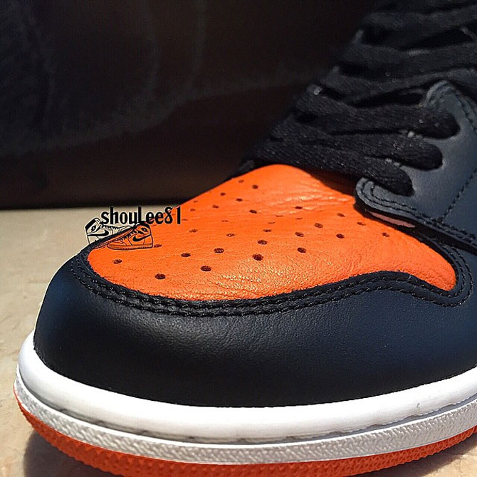 Air Jordan 1 Glass Shattered Backboard Black Orange