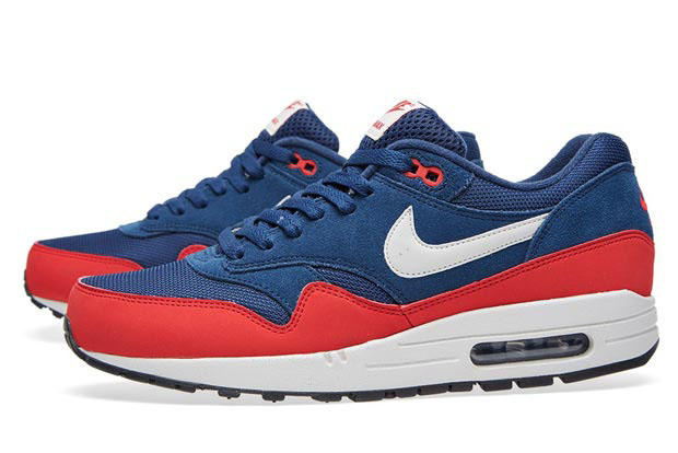 nike air max 1 essential navy red