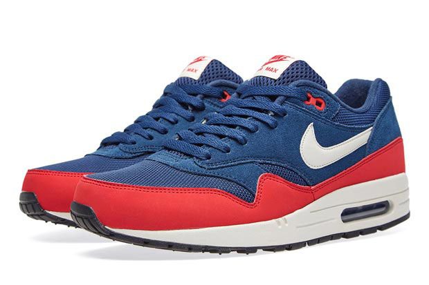 nike air max 1 essential navy red 