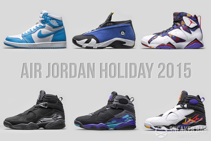 Air Jordan Holiday 2015 Release Dates 