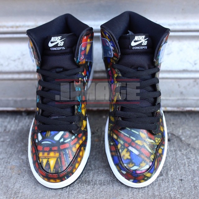 Concepts Nike SB Dunk High Stained Glass