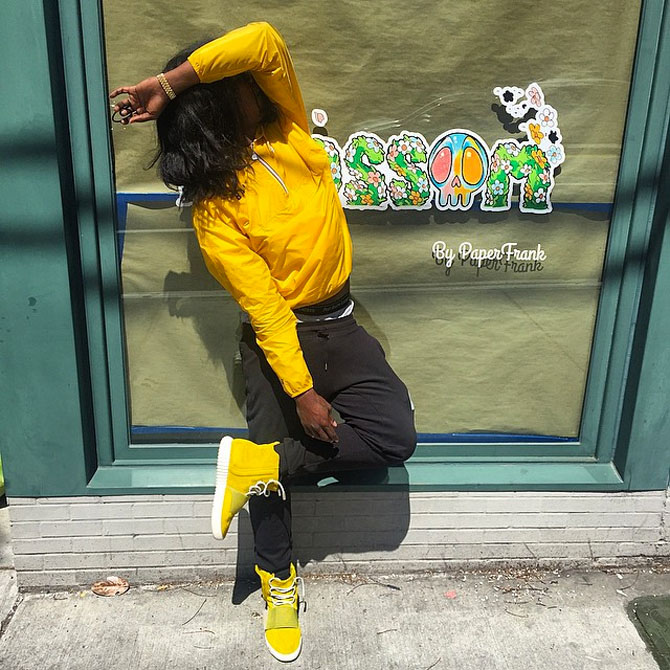 Trinidad James adidas Yeezy Boost Yellow