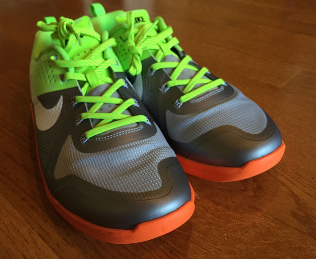 Nike MetCon 1 Silver Orange Lime Green
