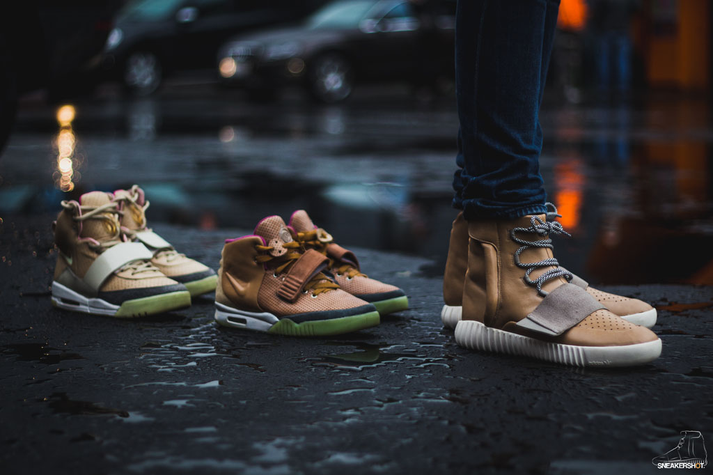 semaphore Goneryl chance adidas Yeezy 750 Boost Tan Net Custom - Sneaker Bar Detroit
