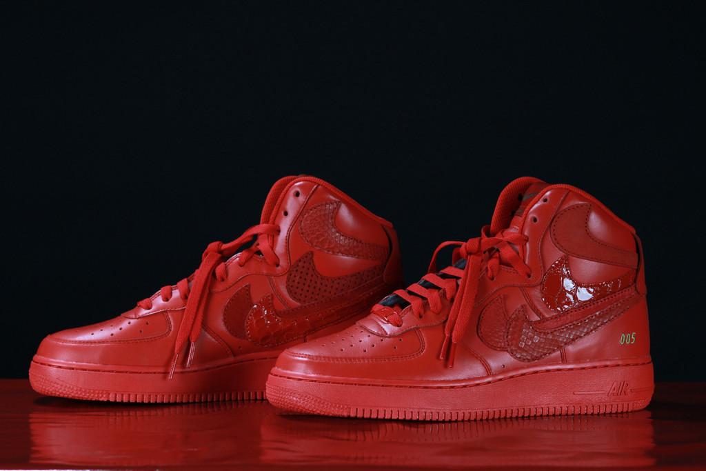 Nike Air Force 1 High Misplaced Checks Red