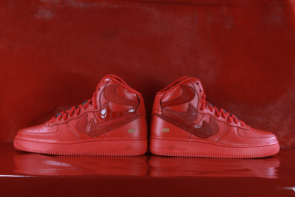 Nike Air Force 1 High Misplaced Checks Red