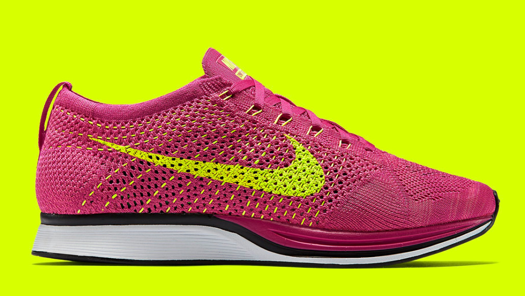 Nike Flyknit Racer Fireberry Fireberry/Pink Flash-Volt 526628-607