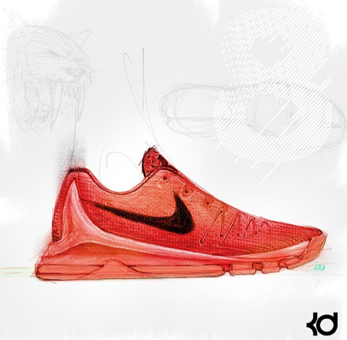 Nike KD 8 Sketch