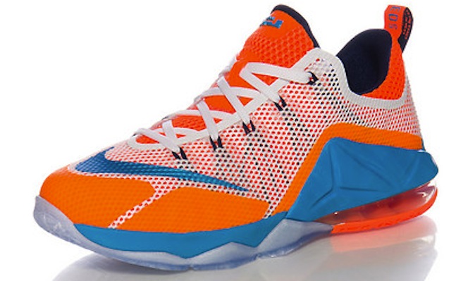 Nike LeBron 12 Low GS Orange Blue White
