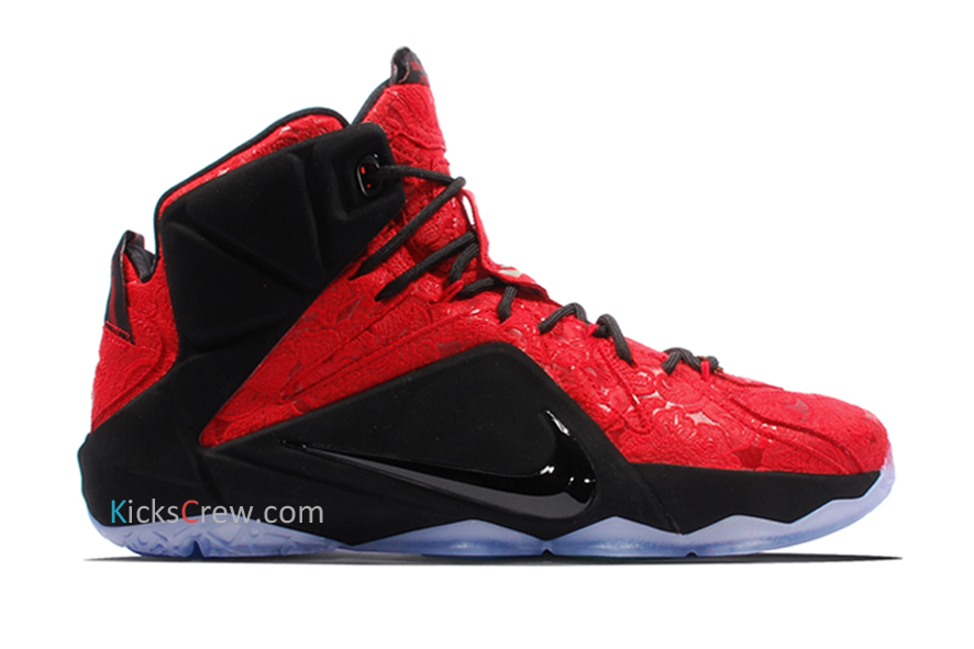 Red Paisley Nike LeBron 12 EXT 748861 600