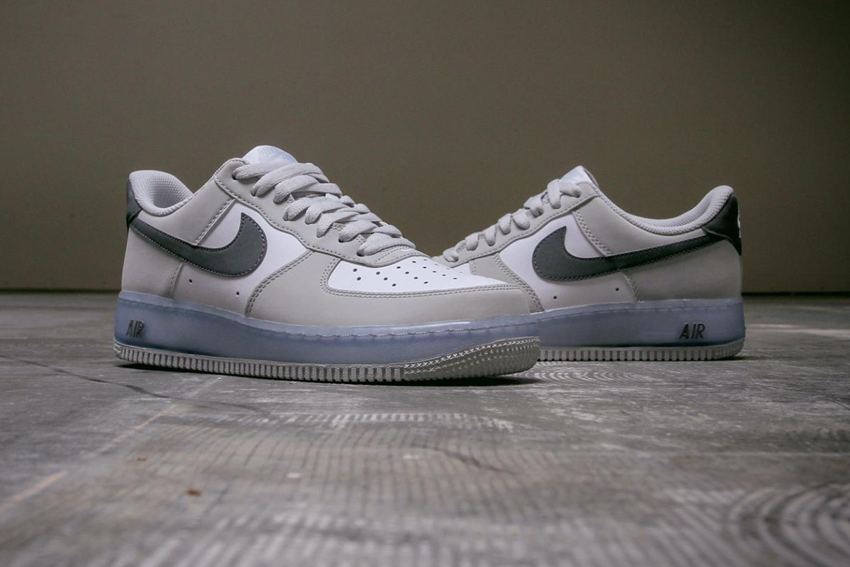 Nike Air Force 1 Low Grey Translucent Midsole Sneaker Bar Detroit