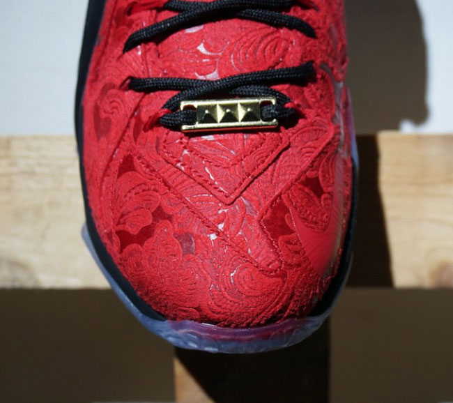 Red Paisley Nike LeBron 12 EXT