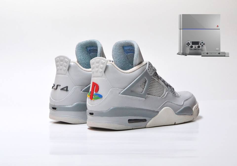 Air Jordan 4 Playstation 20th Anniversary Custom