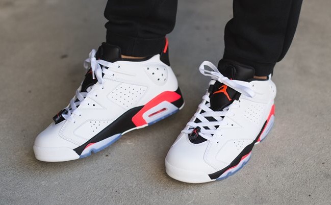 Air Jordan 6 Low Infrared 23 On Feet Photos 4th of July