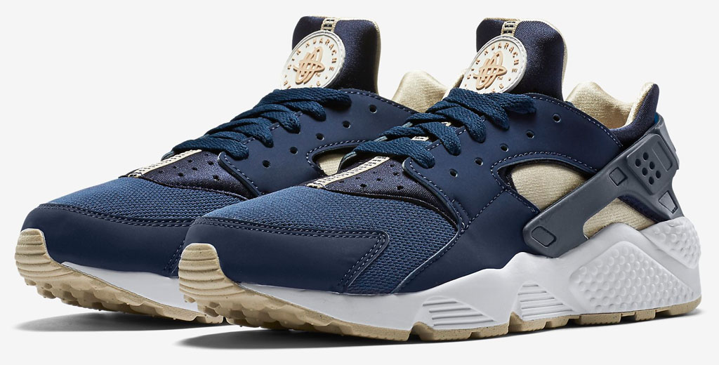 nike huarache mens blue and grey