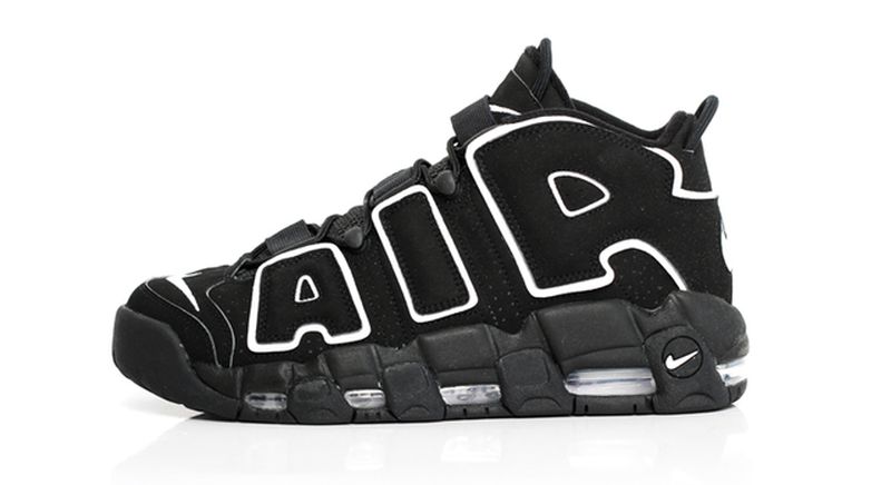 black and white air uptempo