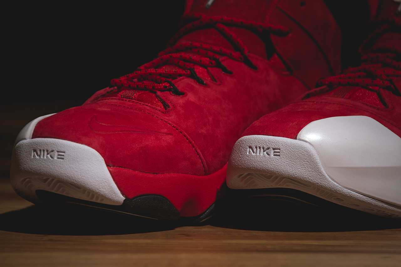 Nike Air Penny 6 University Red Suede White