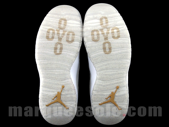 Air Jordan 10 OVO White Gold