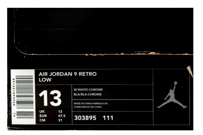 Air Jordan 9 Low White Chrome 2002 - Sneaker Bar Detroit