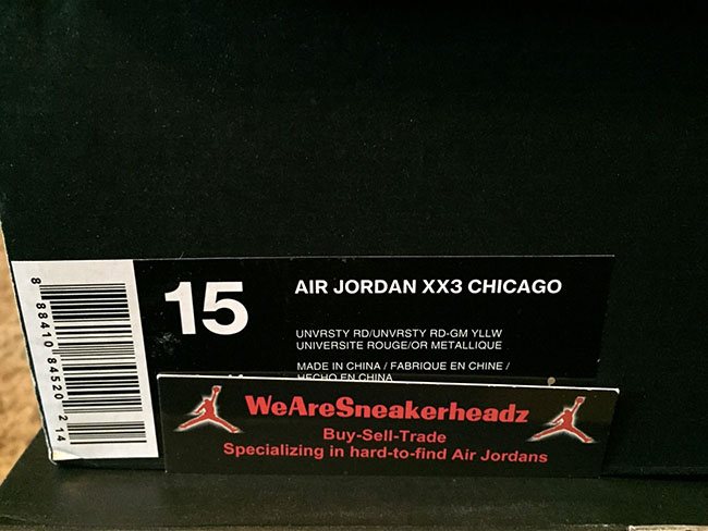 Chicago Air Jordan XX3