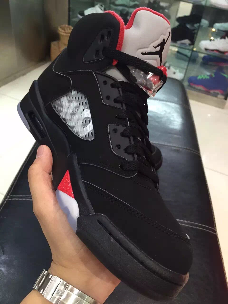 Black Air Jordan 5 Supreme
