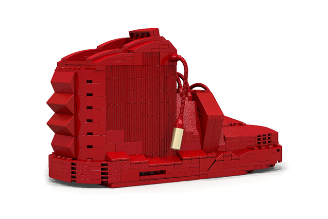 Lego Nike Air Yeezy 2 Red October