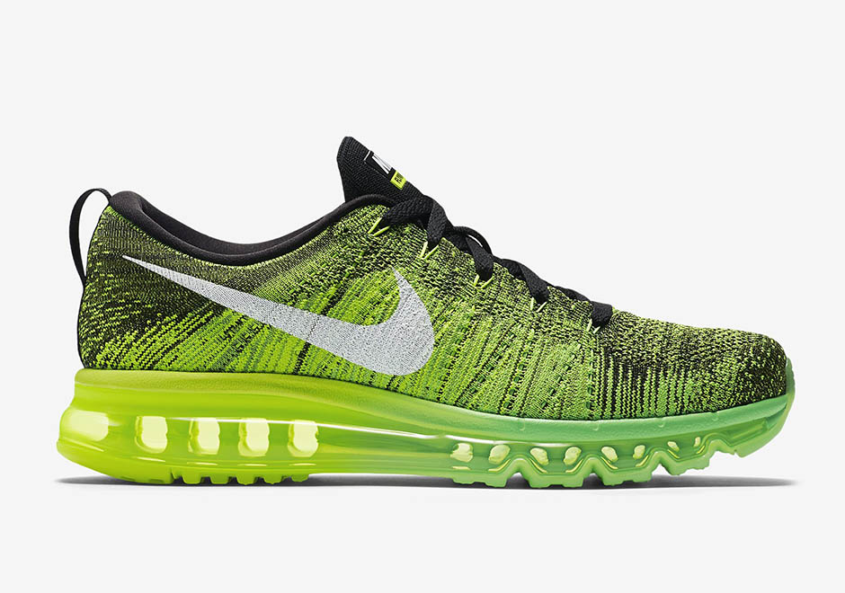 trace nike flyknit air max volt 