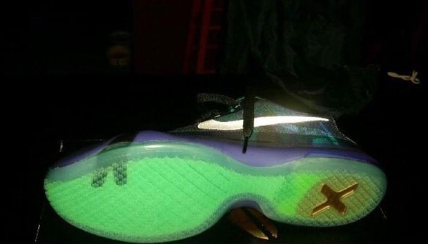 Nike Kobe 10 Peach Jam Emerald Glow Reflect Silver Court Purple Release Date