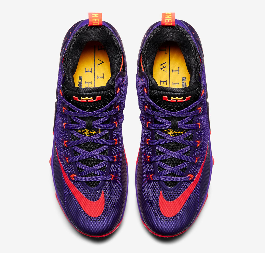 Nike LeBron 12 Low Court Purple Sneaker Bar Detroit