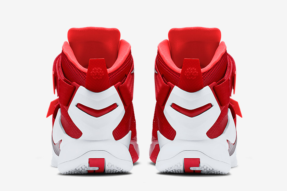lebron soldier 9 red and white
