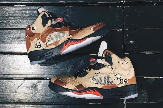 Supreme x Air Jordan 5 - Sneaker Bar Detroit