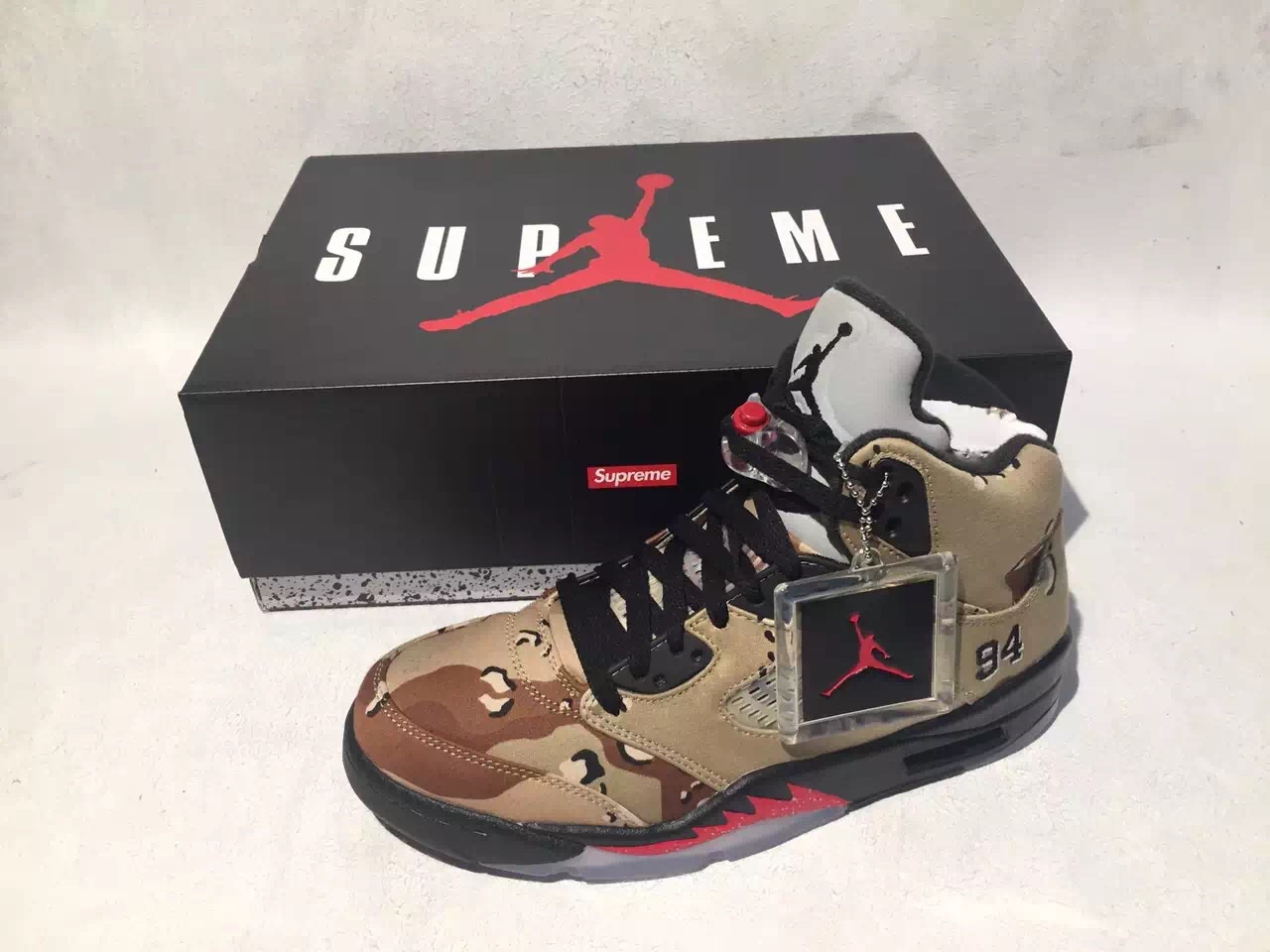 Supreme x Air Jordan 5 - Sneaker Bar 