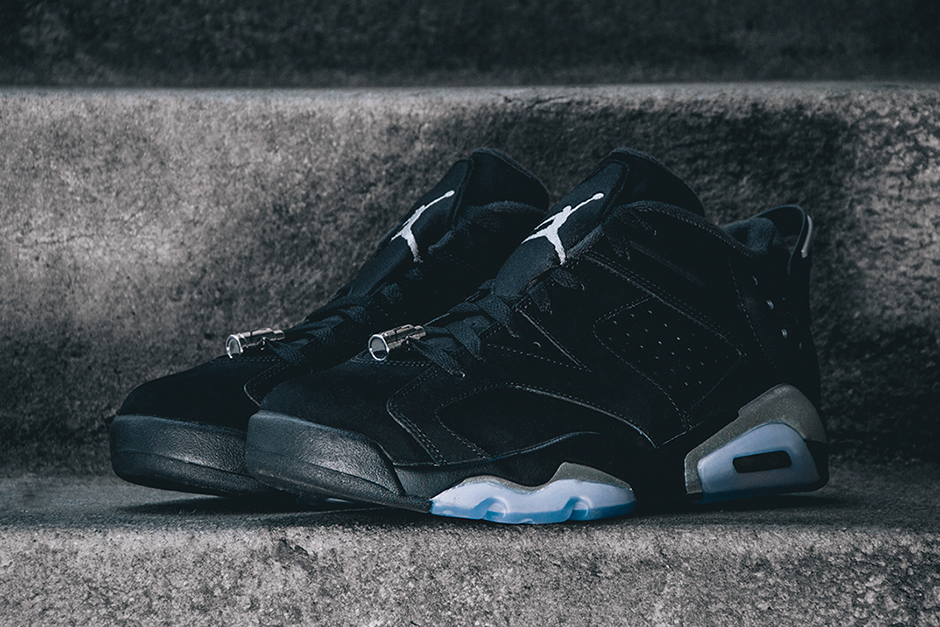 Air Jordan 6 Low Black Chrome Metallic Silver 2015 - Sneaker Bar Detroit