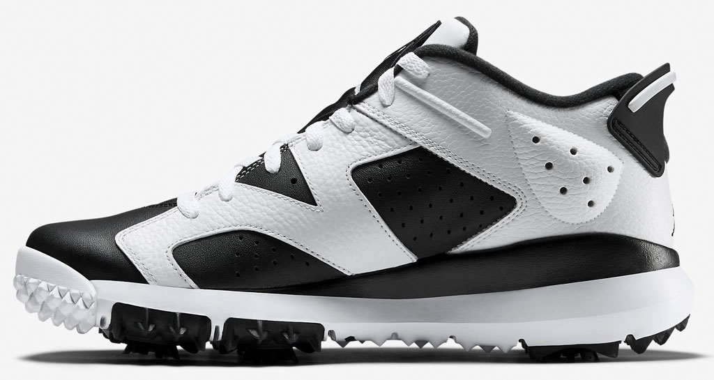 Air Jordan 6 Low White Black Oreo Golf Shoe