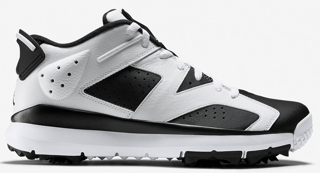 Air Jordan 6 Low White Black Oreo Golf Shoe